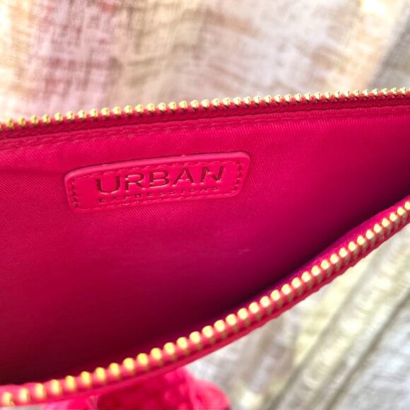 Ithaca Woven Neoprene Tote With Pouch Urban Expressions Magenta Vegan NWT - Picture 4 of 8